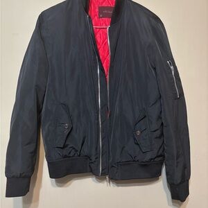 ZARA Black Bomber Jacket